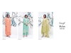 Rylan 2539 By Ganga Kota Checks Premium Cotton Dress Material Wholesale Online